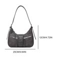 thumbnail image 2 of Bolso Lujo para Mujer Mano A La Y2K Color Sólido Calle, 2 of 9