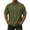 Army Green #15, variant on Henley Shirts Men Breathable Short Sleeve Waffle Shirt Summer 2026 Loose Fit Athletic Shirt Button Down Lightweight Oversized Tees Light Purple XL