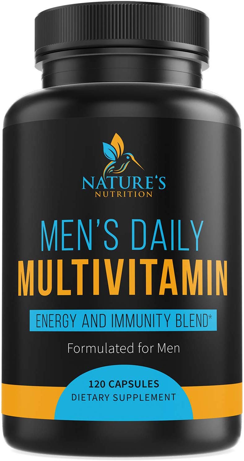 Multivitamin For Men Supplement (Extra Strength) 1200mg Vitamins A C D E B1 B2 B3 B5 B6 B12