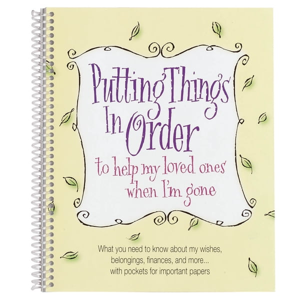 Putting Things In Order Organizer