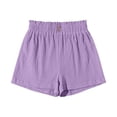 thumbnail image 4 of dmqupv Baby Clothes Girls Shorts Pants Casual Cotton Shorts for Toddler Girls Kids Summer Clothes Light Purple,13-14 Years, 4 of 4