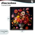 thumbnail image 4 of Stupell Industries Traditional Harmonious Spring Bouquet Black Framed Giclee Art, 17 x 17, by Lazar Studio, 4 of 8