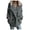 Grey, variant on Women Autumn And Winter Cardigan Long-sleeved Lapel Double-faced Casual Solid Color Coat
