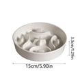 thumbnail image 2 of 5.9 Inch Ceramic Slow Feeder Pet Bowls, Heavy Weighted Blue Bloom Food Dish for Small to Medium Dogs, Non- Microwave Safe Pottery Maze for Fast Eaters, for Home or Travel Use, 1Pcs, 2 of 5
