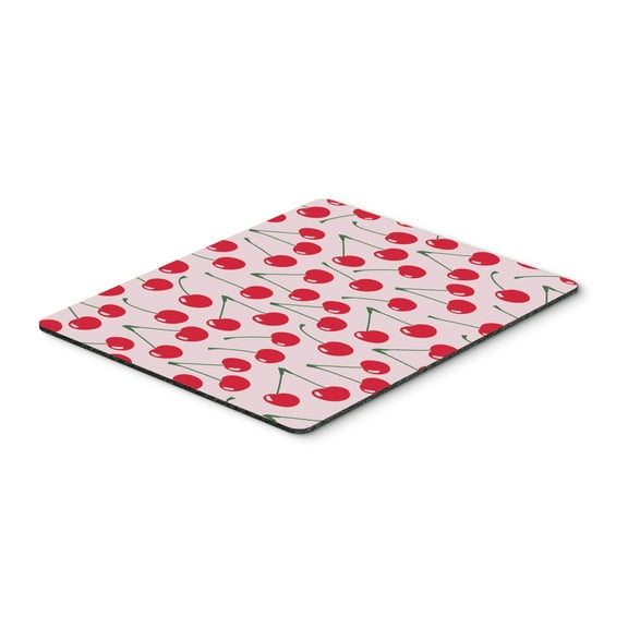 Carolines Treasures BB5139MP Cherries on Pink Mouse Pad Hot Pad or Trivet Large multicolor