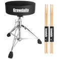 thumbnail image 1 of Taburete ajustable Drum Throne Seat GrowDaily con baquetas, 1 of 6