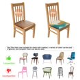thumbnail image 5 of Teal Gold Marble Seat Covers for Dining Room Chairs Set Of 4,Stretch Printed Washable Chair Seat Cover with Elastic Ties and Button,Removable Waterproof Couch Cushion Covers, 5 of 6