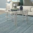 thumbnail image 5 of Evelyn&Zoe Gaia Round Nested Coffee Table, Satin Nickel, 5 of 7
