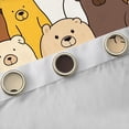 thumbnail image 4 of Castle Fairy Cute Bear Black Out Curtains,Cartoon Animal Curtains Pack of 2 (42x63 Each), 4 of 6