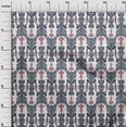 thumbnail image 2 of oneOone Tissu Popeline de Coton Tourbillon & Paisley Ikat Imprimé 1 Yard 42 Pouces de Large, 2 of 4