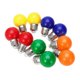 thumbnail image 2 of 10pcs Colored Bulb Lamp LED Colorful Lights LED light Bulb for Festival Decor (Red + Yellow + Blue + Green + Orange Each for Two), 2 of 2