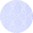 thumbnail image 1 of Ahgly Company Indoor Round Solid Blue Modern Area Rugs, 3' Round, 1 of 4