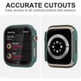 thumbnail image 4 of 3 Pack Compatible for Apple Watch Series 8 Series 7 45mm Screen Protector Case, All Round Full Protection TPU Cover Bumper for iWatch 8 7 45mm Accessories Black+Blue+Green, 4 of 5
