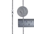 thumbnail image 6 of Nuragold 10K White Gold Solid Rope Diamond Cut Chain Necklace 16"-30" (1.5mm-6mm) Made in Italy (Mens Womens Unisex Jewelry, 6 of 22