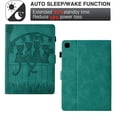 thumbnail image 4 of Dteck Case for iPad 10th Generation Case (10.9-inch, 2022 Version), Shockproof Embossed PU Suede Leather Multiple Viewing Angles Stand Cover Case for iPad 10th Generation 10.9 with Card Holder, Blue, 4 of 6