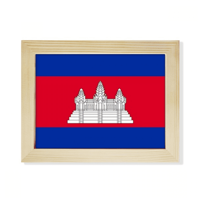 CambodiaNational Flag Asia Country Desktop Photo Frame Picture Art Decoration Painting 6x8 inch