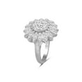 thumbnail image 3 of JewelersClub Sterling Silver 1 Carat White diamond Cluster Ring for Women | Diamonds for Everyday Womens Wear, 3 of 4