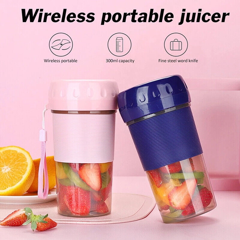 SAYFUT 300ML Mini Wireless Portable Juicer Cup Blender Smoothies Mixer  Fruit Machine