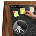 thumbnail image 6 of Casafield 40" x 20" A Frame Chalkboard Sign, Rustic Brown Double-Sided Magnetic Wooden Menu Board for Cafés, Sandwich Shops, Sidewalks, and Weddings, 6 of 8
