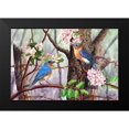 thumbnail image 2 of Dornish, Al 24x17 Black Modern Framed Museum Art Print Titled - Bluebirds, 2 of 5