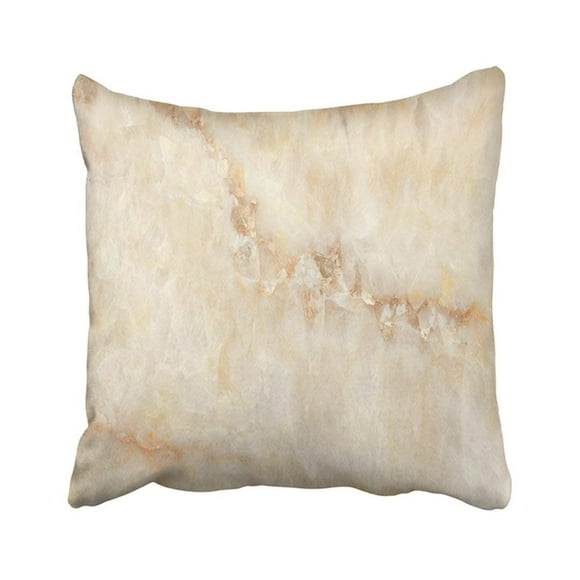 BOSDECO Light Natural Marble Stone Stone Stone Pillowcase Pillow Cover 18x18 inches