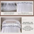 Actoyo Princess Bed Canopy for Single to King Size Beds, Lace Dome