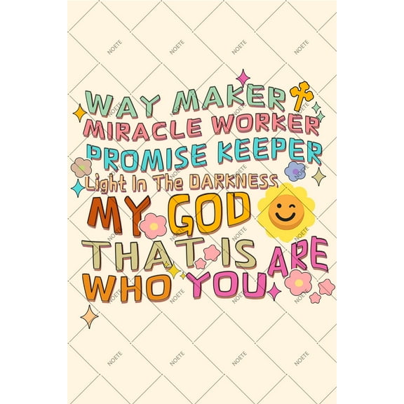 Noete Preppy Room Decor Trendy Christian Metal Tin Sign for Kids & Teens, Inspirational Bible Verse Signs, 12x16 Inch Cute God Wall Decor for Girls & Boys Bedroom