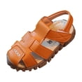 thumbnail image 3 of Asxite Toddler Sandals Summer Fashion Solid Flats Soft Sole Breathable for Girls Shoes 4-12 Y, 3 of 5