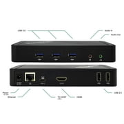 Plugable USB C Docking Station with Charging, Compatible with Thunderbolt 3 and USB-C MacBooks and Specific Windows, Chromebook, Linux Systems (HDMI Display, 60W Charging, Ethernet, 3x USB 3.0 Ports)