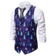thumbnail image 2 of Chaleco Navideño Para Hombre Chaleco de Traje de Moda Copo de Nieve Árbol de Navidad 3D Impreso Chaleco de Un Solo Pecho Odeerbi ODB205368, 2 of 9