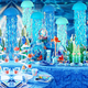 thumbnail image 5 of 6pcs Fiesta En El Océano Con Farolillos De Papel De Medusas Malubero, Azul, 5 of 5