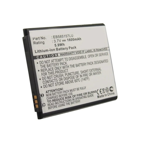Batteries N Accessories BNA-WB-L3593 Cell Phone Battery - Li-Ion, 3.7V, 1600 mAh, Ultra High Capacity Battery - Replacement for Samsung EB585157LU Battery