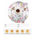 thumbnail image 6 of 15 Inch Round Placemats Set of 6, Watercolor Flowers Non Slip Heat Insulation PP Table Mats, Spring Hummingbird Butterflly Floral Washable Place Mats for Kitchen Dining Party Table Decor, 6 of 7