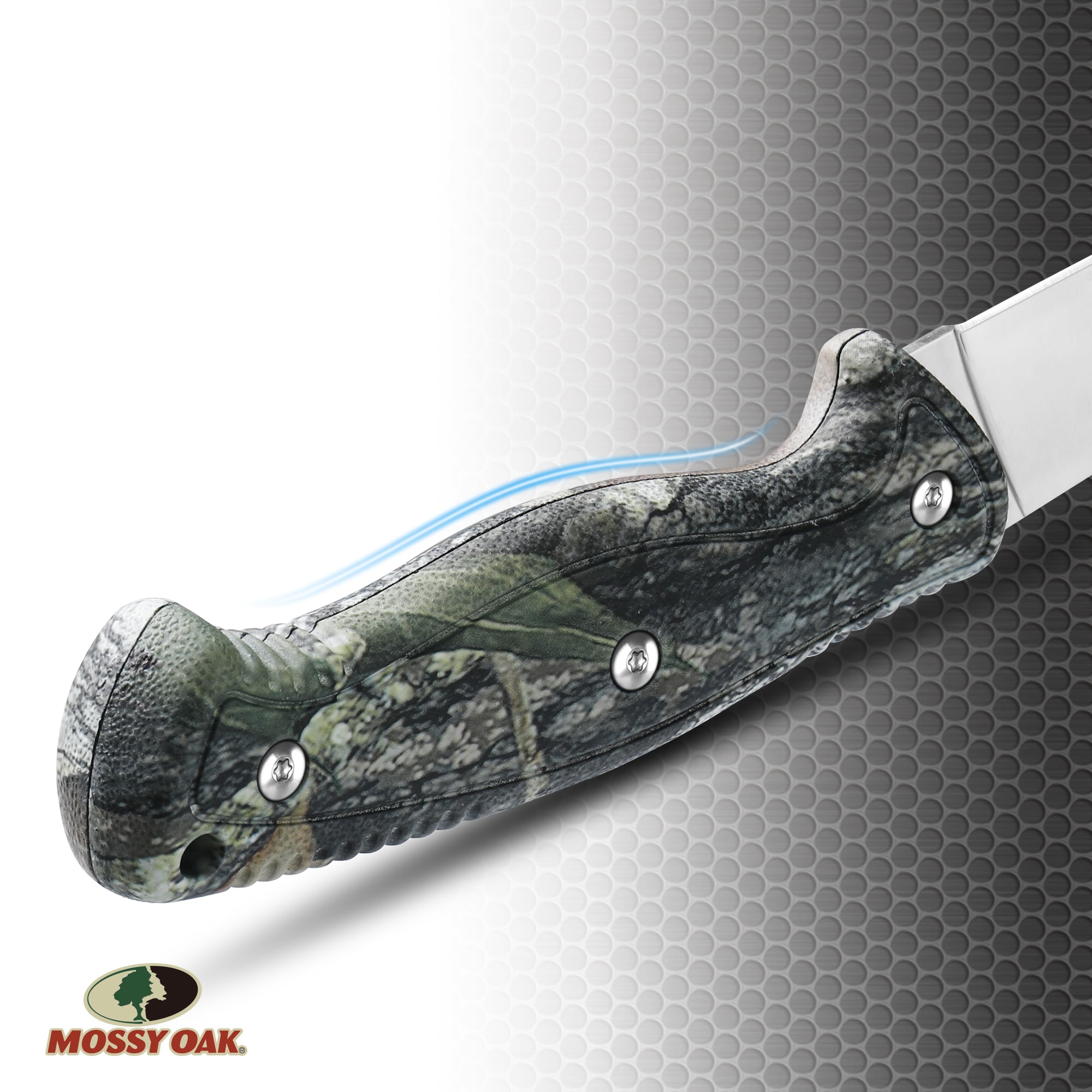 Mossy Oak 8-Piece Wild Game Butcher Set with Knives, Sharpener for Hunting, Field Dressing, Processing Deer