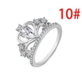 thumbnail image 1 of Anillos para mujer, regalos para mujer, anillo ajustable de circonita de moda boutique para mujer, 1 of 2