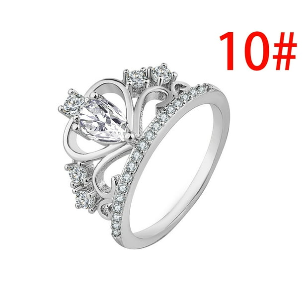 Anillos para mujer, regalos para mujer, anillo ajustable de circonita de moda boutique para mujer