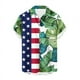 thumbnail image 3 of Camisas hawaianas divertidas para hombre, camisas con botones y estampado 3D del Día de la Independencia, camisas de manga corta para vacaciones tropicales, camisas hawaianas para playa, 3 of 5