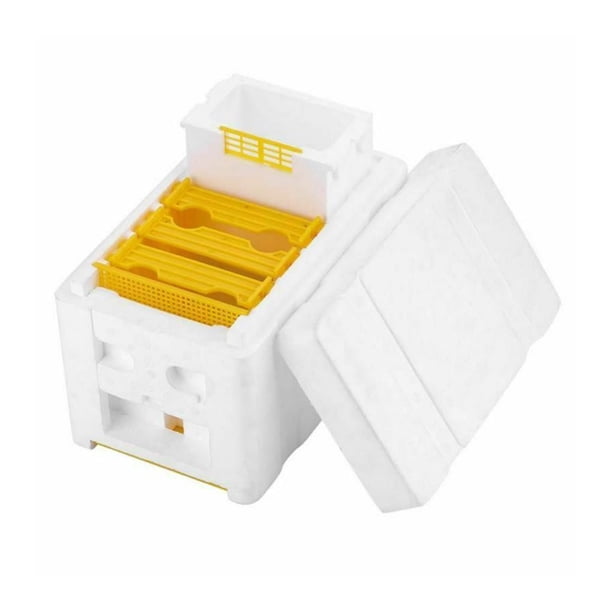 Cateissary Caja de cosecha de colmena de abejas, caja de polinización, tamaño de mano de obra, gran capacidad, útil herramienta profesional de Almacenamiento y organización del hogar