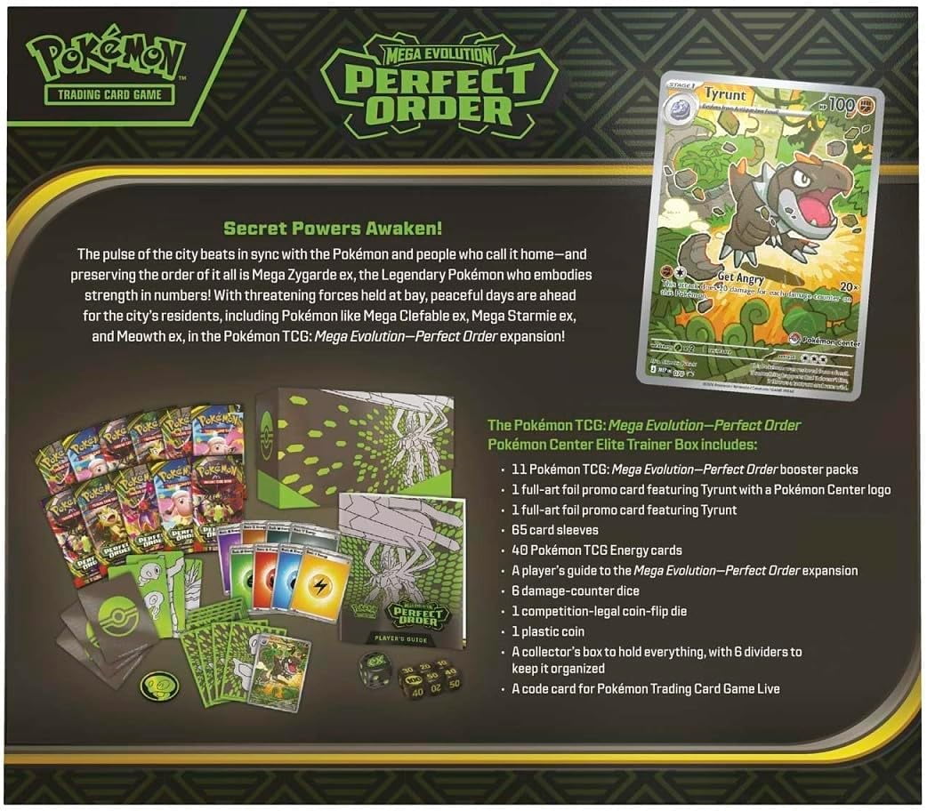 Pokemon TCG: Mega Evolution - Perfect Order Pokemon Center Elite Trainer Box