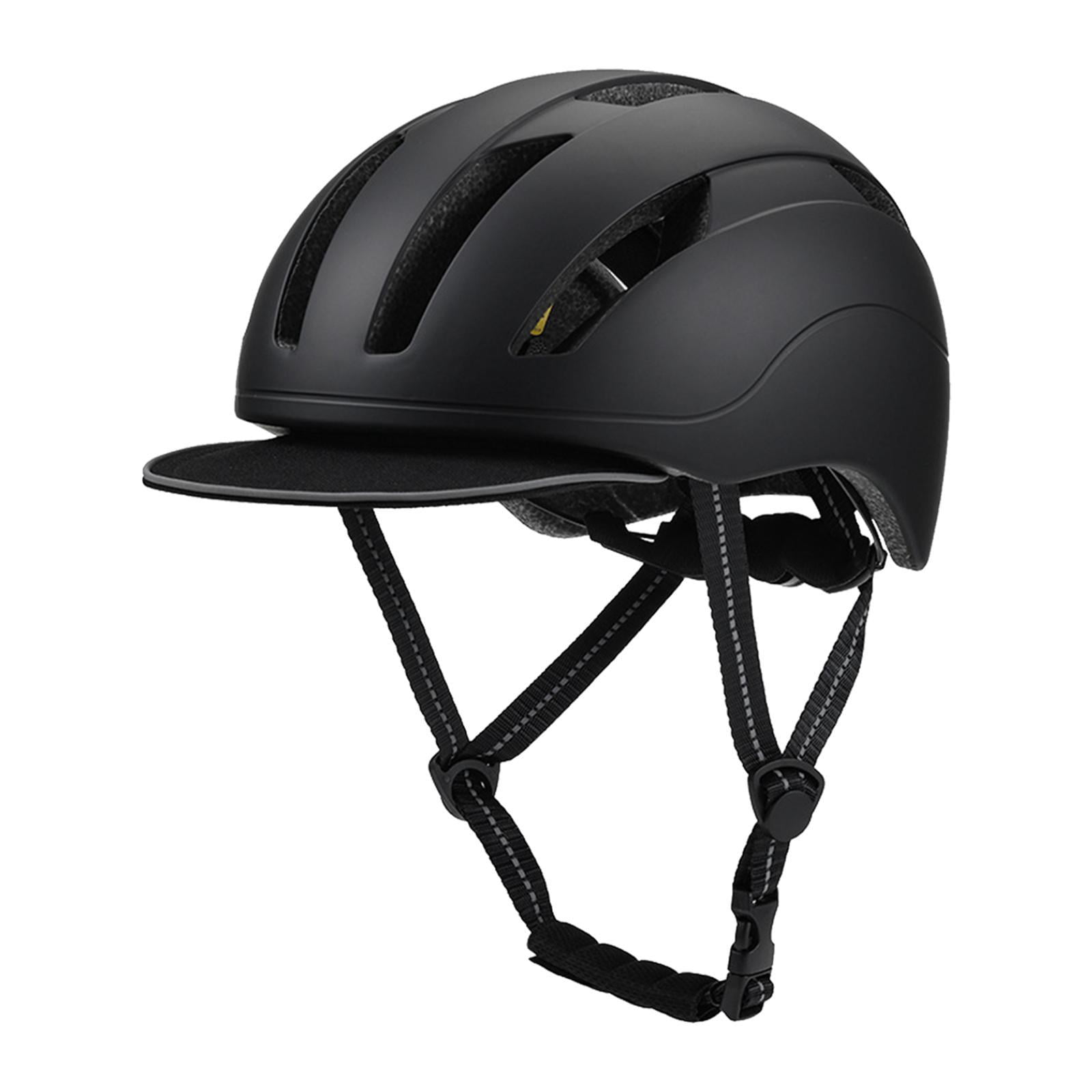 Wswqop Roller Skating Helmet Bike Helmet Size 59 cm-61 cm Comfortable Skateboard Helmet Black