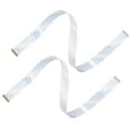thumbnail image 1 of Unique Bargains FFC Cable 0.5mm Pitch 30 Pin 400mm Flat Ribbon Cable for LCD Screen B Type 2 Pack, 1 of 6