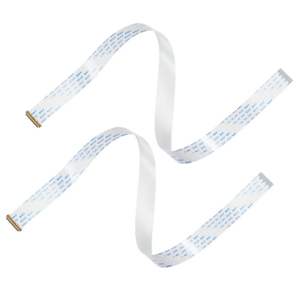Uxcell FFC Cable 0.5mm Pitch 30 Pin 400mm Flat Ribbon Cable for LCD Screen B Type 2 Pack