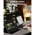 thumbnail image 3 of Memzuoix Portable Monitor for Laptop, 15" FHD 1080p LCD Computer Monitor with Protective Case & Adapter, Black, 1 Pack, 3 of 12