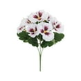 thumbnail image 3 of Clearance! Artificial Flowers Pansy Bouquet Wedding Holding Flowers Flowers Garden DIY Stage Party Home Wedding Cloth Craft Decoration White, 3 of 9