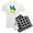 With Checker Pant, variant on CafePress - Ukrainian Flag Peace Sign Ukraine Native H Pajamas - Men's Light Loose Fit Cotton Pajama Set