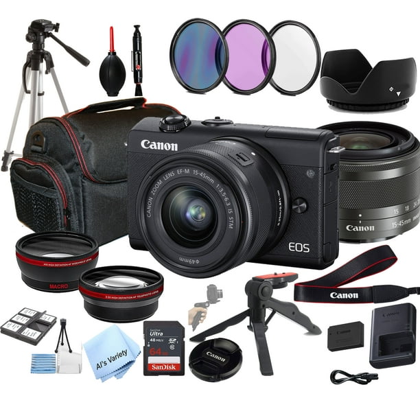 Canon EOS M200 Mirrorless Digital Camera with 1545mm Lens + 64GB Card