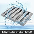 thumbnail image 3 of VBENLEM Pack de 6 filtros de acero inoxidable para campana extractora 50 x 39 cm, 3 of 9