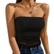 thumbnail image 3 of Txlixc Blusa tubular sin tirantes para mujer Txlixc moda, 3 of 5