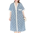 thumbnail image 1 of Camisón De Manga Corta,Camisón De Bata para Mujer Pijamas Cortos para Mujer Camisón De Bata para Mujer Tecnología Avanzada, 1 of 8