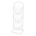 thumbnail image 2 of Fruit Storage Basket Detachable Metal Wire Basket for Countertop Reception White 3 Tier, 2 of 8